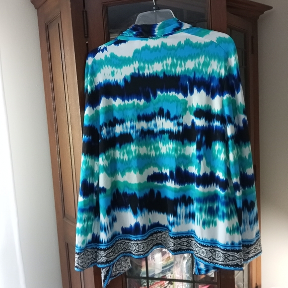 Chico's Open Drape Front Jacket Size L/XL  /B7 - Picture 4 of 6